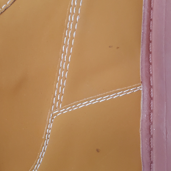 DKNY Men's Ankle Tan Boots Lace Up Style With Logo Size 8.5 - Picture 8 of 14